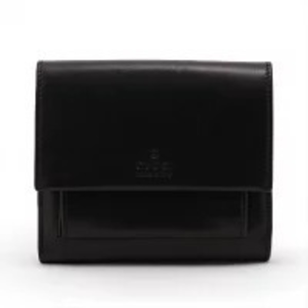 Gucci Leather Bi fold Wallet Black